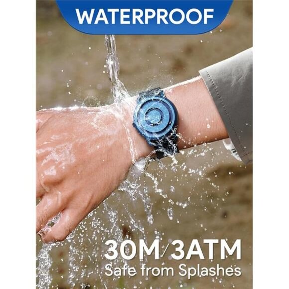 Magnetic Bead Analog Watch - Stainless Steel Strap and Unique Pointer Design - Picture 5 of 7